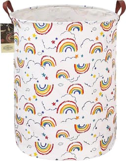 SnelShoppen - Grote Wasmand Hammer - Lichtgewicht Opbergmand van Canvas - Waterdichte Speelgoed Organizer voor Vuilnis, Kleding, Badkamer, Kids Kamers — thumbnail 1