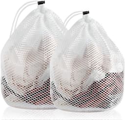 Waszak - 2 Stuks - Duurzaam Polyester - Mesh Waszakken - Voor Kleding/Bra/Sokken - Beschermt Delicate Kleding - Ideaal voor Grote Ladingen - Wasmand — thumbnail 1