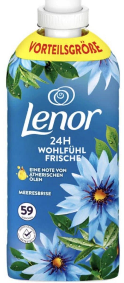 Lenor Wasverzachter Zeebries 59 Wasbeurten - 8 x 1239 ml - Voordeelverpakking — afbeelding 1