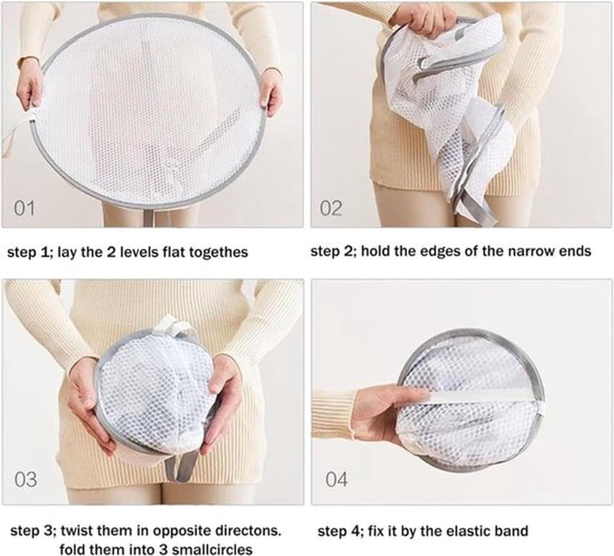 Droogrek voor kleding - Opvouwbaar plat droogrek voor kleding - Draagbaar droogrek van gaas - Geschikt voor appartementen, binnen en buiten, reizen, kleding, speelgoed, truien — afbeelding 1