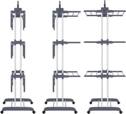 TYR® Droogrek - Wasrek - Wasrek Staand - Zwart/Zilver - 76cm x 50cm x 172cm — thumbnail 5