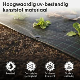 Plastic grondankers 50 stuks - UV-stabiel - ribbelconstructie - ideaal voor onkruiddoek - SnelShoppen — thumbnail 4