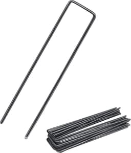 Grondankers 50 stuks - Niet-galvaniseerd staal - Voor het bevestigen van onkruiddoek - Veilig en snel te bevestigen - SnelShoppen — thumbnail 3