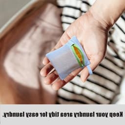 Kleine waszakken set van 6, herbruikbare mesh tasjes voor delicate kleding, ideaal voor reizen en thuisgebruik, beschermt sokken en handschoenen — thumbnail 4