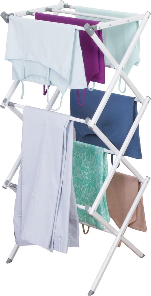 wasdroogrek met grote capaciteit opgewaardeerde versie, droogrek kleding, waslijn roestvrij staal, vouwen binnen en buiten — afbeelding 1