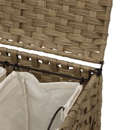 vidaXL - Wasmand - op - wielen - 66x35x60 - cm - rattan — thumbnail 5