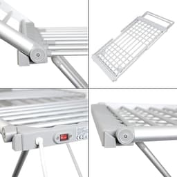 Equivera Elektrisch Droogrek - Droogrek - Droogrek Elektrisch - Verwarmd Droogrek - Elektrisch Wasrek - Verwarmd Wasrek — thumbnail 2