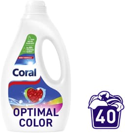 Coral - Vloeibaar Wasmiddel - Optimal Color - Voordeelverpakking 5 X 40 wasbeurten — thumbnail 3