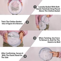 Opvouwbaar mesh kleding droogrek - winddichte trui doek droger - inklapbaar hangend wasrek voor trui - buiten binnen - drinkbaar - (1 2 lagen) — thumbnail 4