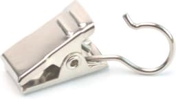*** 10-delige set Multifunctionele Haakjes voor Gordijnen, Handdoeken en meer - Sterke Metalen Klemmen voor een opgeruimde Badkamer - Ophangen van Gordijnen en Textiel - van Heble® *** — thumbnail 3