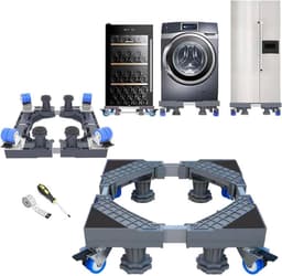 Washing Machine Foot Adjustable 41cm-64cm Stand With Casters And Adjusting Legs - Suitable For Large Items — thumbnail 1