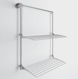 Wanddroogrek Wall Plus - aan de muur gemonteerd - verticaal wasrek - aluminium en staal Wanddroogrek — thumbnail 1