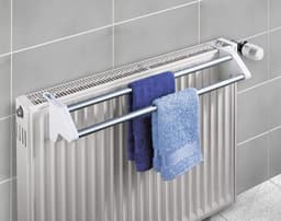 Wanddroogrek Radiator Wasdroger Standaard Aluminium Uittrekbaar 62-110 x 115 x 13 cm Wanddroogrek — thumbnail 3