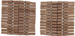 Multy houten wasknijpers - 48 stuks - hout - set van 48 — thumbnail 2
