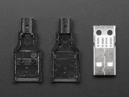 USB DIY Connector Shell - Type A Male Plug Adafruit 1387 — thumbnail 3