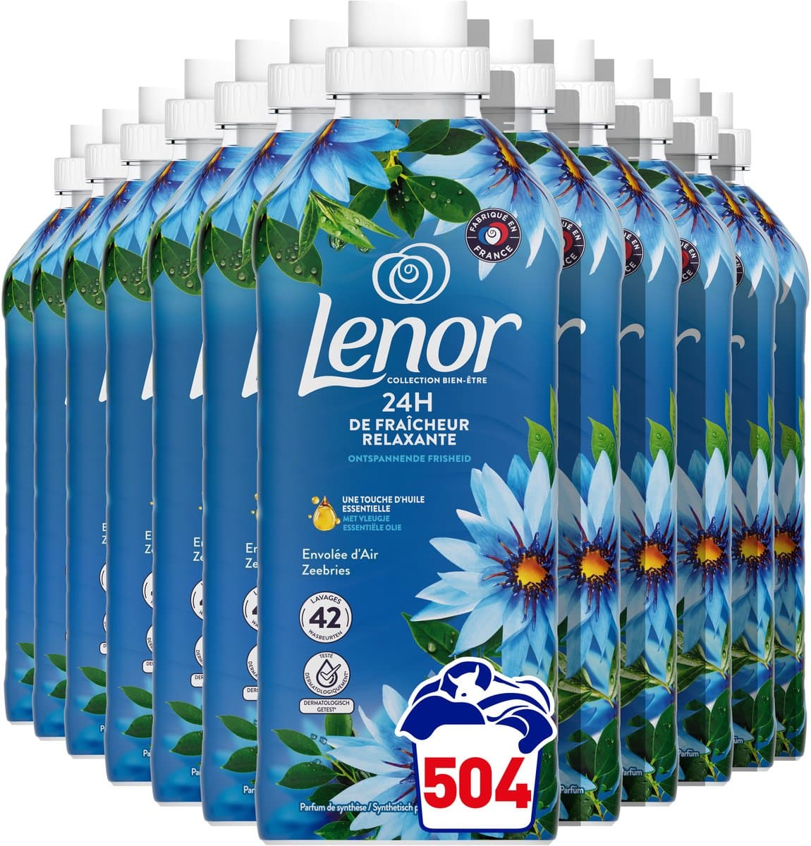 Lenor Wasverzachter Zeebries - 12 x 882 ml - 504 wasbeurten — afbeelding 1