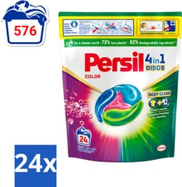 24 x Persil - Wasmiddelcapsules - 4-In-1 Discs - Gekleurde Was - 24 Wasbeurten - Wasmiddelcapsules - Gekleurde Was - Vlekkenverwijdering - Wasverzachter - Wasmiddel — thumbnail 5