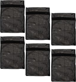 Wasmandjes Set - Kledingzakken - Kleding Wassen - Roestvrije Rits - 38x28 cm - Zwart — thumbnail 1