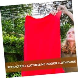 Draagbare Waslijn - Reis Waslijn - Kleding Drogen - 5 Intrekbare Lijnen - Ruimtebesparend - Willekeurig — thumbnail 3