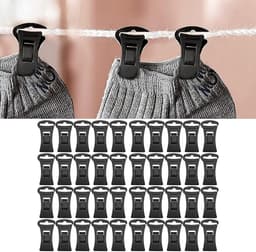 Wasknijpers - Kledingclips - Kleding Ophangen - Antislip Grip - 40 Stuks - #011 — thumbnail 2