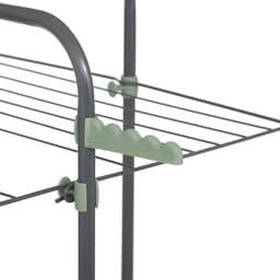Torenwasdroger Inklapbaar - Wasrek Droogrek - Efficiënt Drogen - 30 Meter Drooglengte - 137 cm Hoog - Zwart — thumbnail 2