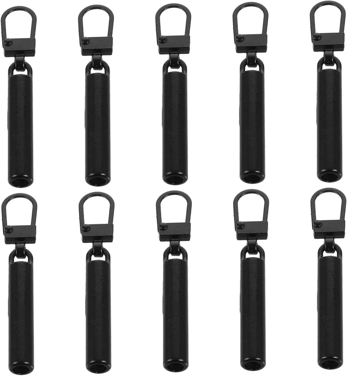 NUOBESTY Metal Zipper Pullers 10 Pack Zier Zipper Pullers For Zipper Repair Kit Easy Installation For Shoes And Bags — afbeelding 1