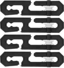 Waslijn Verdelers - Waslijn Accessoires - Kleding Ophangen - S-vormige Spreiders - 15 Centimeter - Zwart — thumbnail 1
