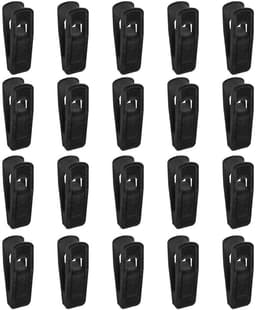 Dailygoods - Set van 20 Antislip Flock Hangerclips — thumbnail 1