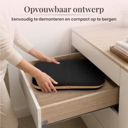 Nolad - Wasmand - Wasmand met deksel - Uitneembare waszak - Opvouwbaar - 100L - Zwart — thumbnail 4