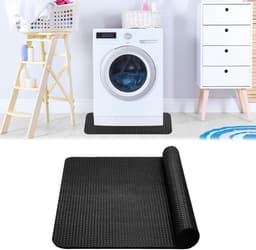 Dubbelzijdige Antislip Anti-trillingsmat 60 x 60 cm voor Wasmachine en Droger, Universele Vloermat voor Badkamer en Keuken, Vuilafstotend en Duurzaam — thumbnail 1