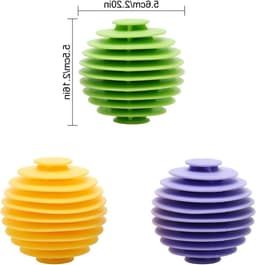 Herbruikbare Wasballen voor Wasmachine - 9 Stuks - Droogballen van Rubber en Siliconen - Verminder Kreukels en Plakproblemen, Verzorgt en Verzacht Textiel — thumbnail 5