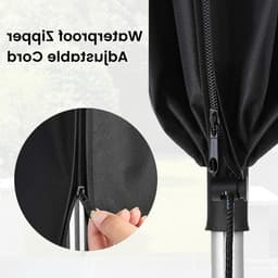 Beschermhoes voor Droogrek - 210D Oxford, Waterdicht, Weerbestendig, UV-Bestendig, Winterbescherming, Met Rits, Ideaal voor Droogapparatuur — thumbnail 2