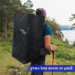 Grote waszakken met rits en label, 105L zware opslagzakken voor kleding, reizen en verhuizen, ideaal voor tuinbenodigdheden en campingaccessoires — thumbnail 4