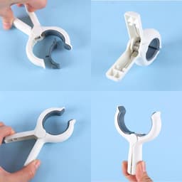 Wasklemmen Universeel - Kledingclips Strandharingen - Bevestigen van spullen - Stevige veer - 5.5 CM - Wit — thumbnail 2