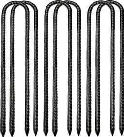 Sterke grondankers voor tenten en trampolines - 6 stuks van 30 cm, gegalvaniseerd en duurzaam voor tuin en landschap — thumbnail 1