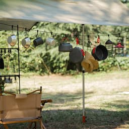 BRENZOOS- Waslijn 5 Meter - Waslijn Camping - Uittrekbare Waslijn - Multifunctionele Waslijn - Accessoires voor Buitengebruik - Lichtgewicht en Waterafstotend - Drooglijn — thumbnail 3