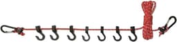 Waslijn - Drogere Koord - Kleding Drogen - Winddicht Ontwerp - 5 Meter - Rood — thumbnail 1
