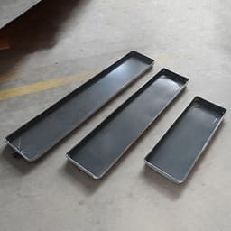Opvangbak voor wasmachines, Airconditioner-afvoerbak Gegalvaniseerde metalen lekbak met gat en slang Meerdere maten(131x24cm(51.5x9.4in)) — thumbnail 4