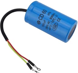 Allecto - CD60-condensator - Bedrijfscondensator met Kabel - 250V AC - 150uF - Ideaal voor Motorluchtcompressor - Blauwe kleur - Betrouwbare werki — thumbnail 2