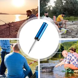 Hengel Grondhouder - Visstok Steun - Vissen Stabiliseren - Lichtgewicht Aluminium - 28 cm - Blauw — thumbnail 5