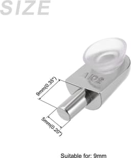 Dailygoods - Plank Ondersteuning Pinnen 20 Stuks voor 9 mm Dikte — thumbnail 4