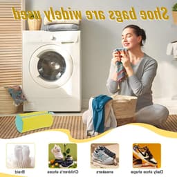 Set van 2 waszakken voor schoenen, ideaal voor de wasmachine, herbruikbare tas voor alle schoenmaat — thumbnail 2