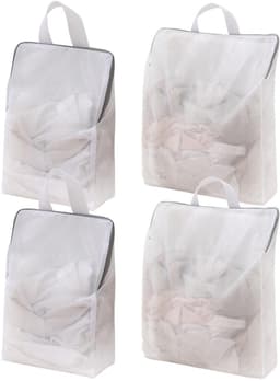 Dailygoods - Set van 4 Netwaszakken met Rits en Handgreep - Ideaal voor Ondergoed en Sokken — thumbnail 1