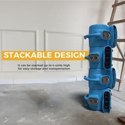 Luchtverplaatser Ventilator - Krachtige Blower - Snelle Droging - Stapelbaar Ontwerp - 700CFM - Blauw — thumbnail 2