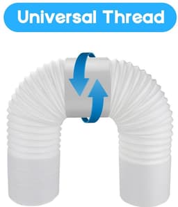 Dailygoods - Afvoerslang Adapter - Flexibele PVC Slangverbinder - 150mm - Air Conditioning - Voor luchtbehandeling - Geschikt voor diverse toepassinge... — thumbnail 5