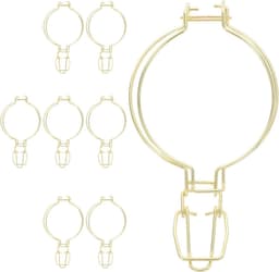 Mikinona 8 stuks draadklemmen voor glazen weckpotten - 93 mm brede opening glazen Mason-potten met draadsluiting - Gouden afsluitclip voor keukenbewaarpotten — thumbnail 1