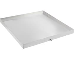 Opvangbak Wasmachine - Lekbak Afvoer - Voorkom Waterschade - Roestvrij Staal 304 - 81x76x6 cm - Zilver