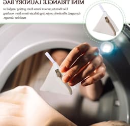 Mini Triangle Waszakken - 4 Stuks Mesh Waszakken met Rits voor Ondergoed, Sokken en Delicate Kleding - Ideaal voor de Wasmachine en Reizen (4 Kleuren) — thumbnail 2