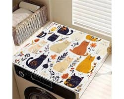 Wasmachine Droger Cover - Beschermhoes Mat - Apparaten Beschermen - Antislip Rubber - 60 x 60 cm - Kat