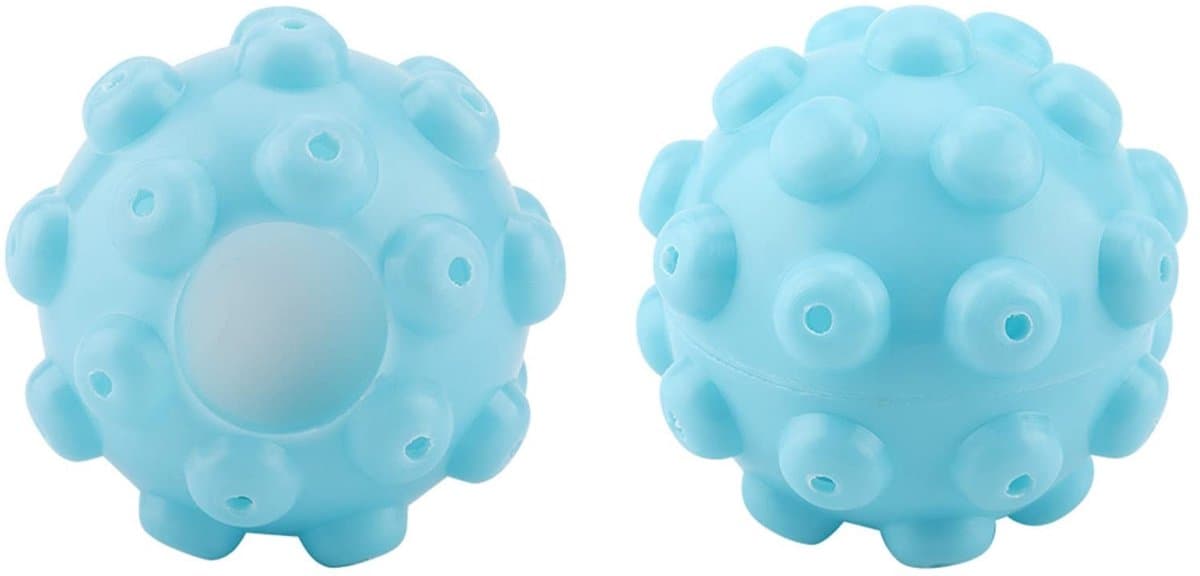ONF3 - Herbruikbare Wasvloeistof Doseerballen - Duurzaam en Creatief - Blauw - Versnelt Droogproces - Zorgt voor Luchtigheid en Zachtheid - 2 Stuks — afbeelding 1
